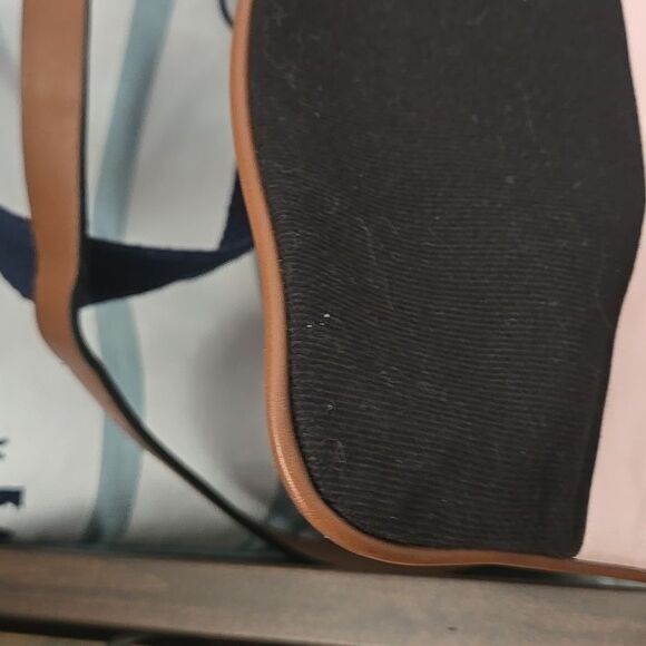 VICTORIAS SECRET Pink Black tan Shoulder Cross Strap Tote Bag NWT $78 Women New - Picture 10 of 16